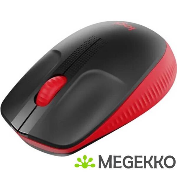 Grote foto logitech m190 zwart rood draadloze muis computers en software overige computers en software