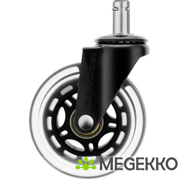 Grote foto deltaco gam 157 universele wieltjes voor gamingstoelen spelcomputers games overige merken