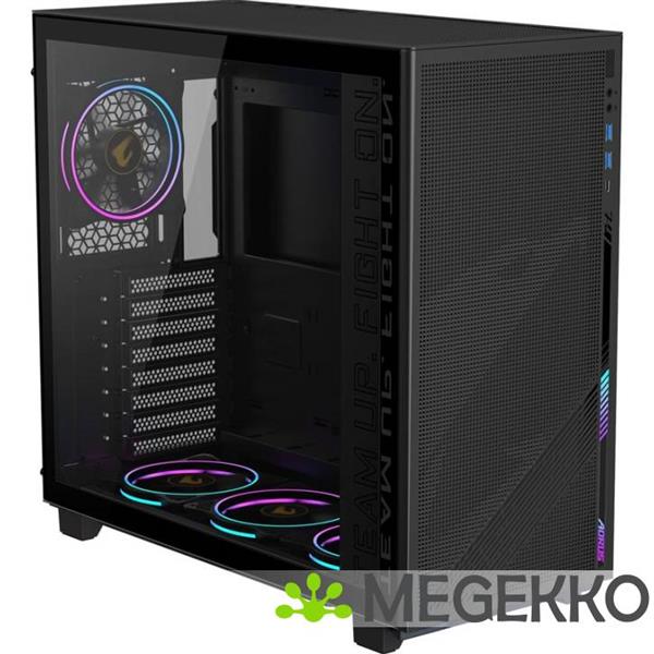 Grote foto gigabyte c400 glass computers en software behuizingen en kasten