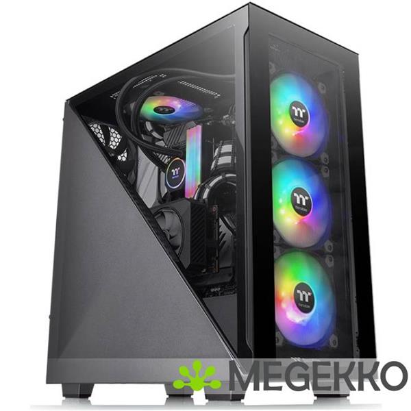 Grote foto thermaltake divider 300 tg midi tower zwart computers en software behuizingen en kasten