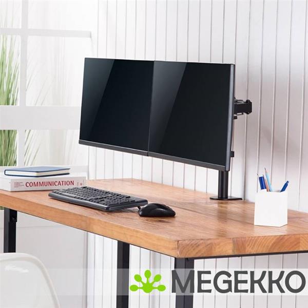 Grote foto logilink bp0098 monitorarm 2x32 computers en software overige computers en software