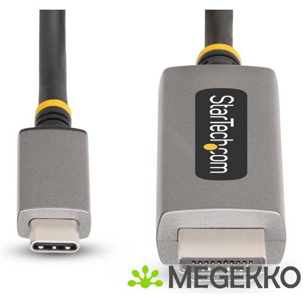 Grote foto startech.com 2m usb c naar hdmi adapter kabel 8k 60hz 4k 144hz hdr10 usb type c naar hdmi 2.1 vi computers en software overige computers en software