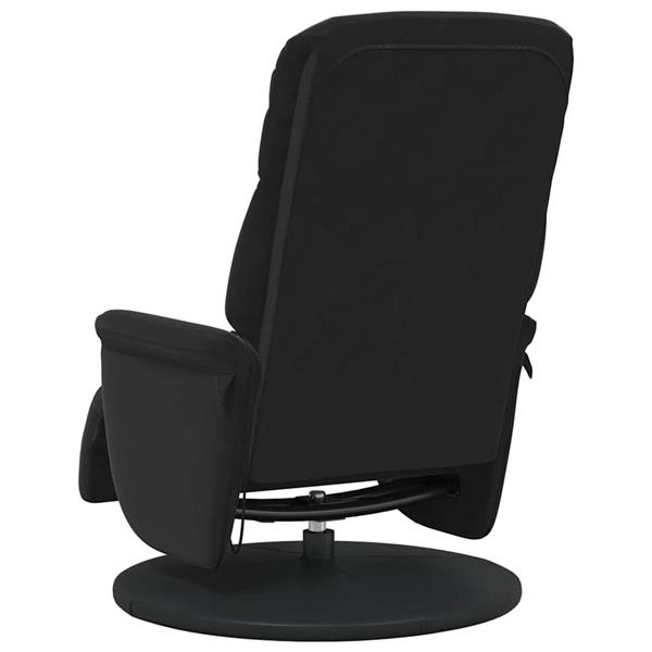 Grote foto vidaxl massage recliner stoel zwart 91 x 71 x 105 cm fluweel huis en inrichting stoelen
