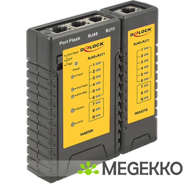 Grote foto delock 86407 kabeltester rj45 rj12 portfinder computers en software overige computers en software
