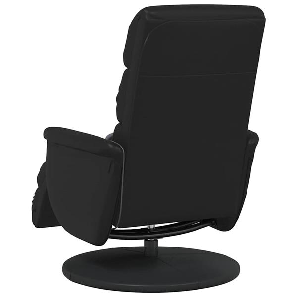 Grote foto vidaxl massage recliner stoel zwart 71 x 98 x 106 cm nep leer huis en inrichting stoelen