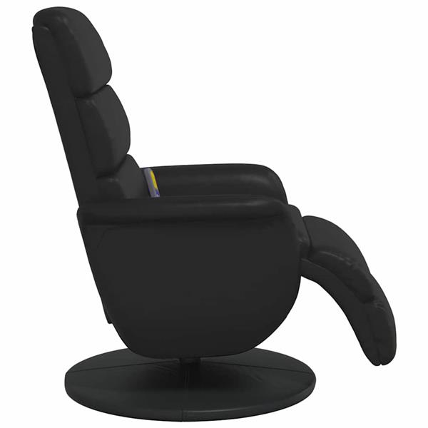 Grote foto vidaxl massage recliner stoel zwart 71 x 98 x 106 cm nep leer huis en inrichting stoelen