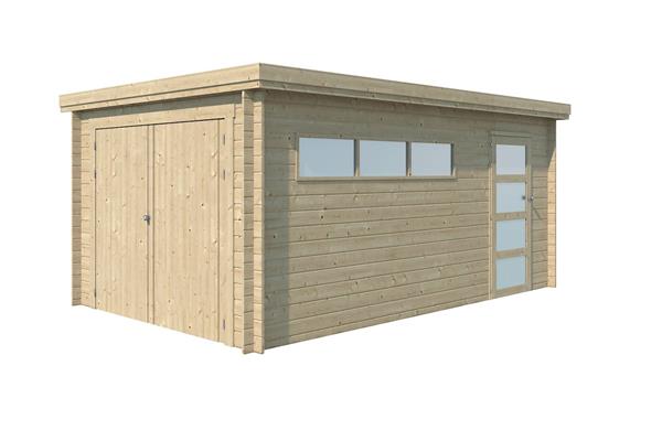 Grote foto nieuw modern houten garage 3711 tuin en terras tuinhuisjes en blokhutten