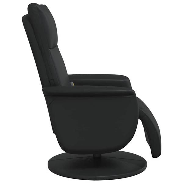 Grote foto vidaxl massage recliner stoel zwart 71 x 90 x 105 cm nep leer huis en inrichting stoelen