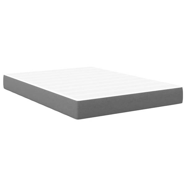 Grote foto vidaxl bedmatras met matras lichtgrijs 140 x 200 cm stof antiek en kunst stoelen en banken