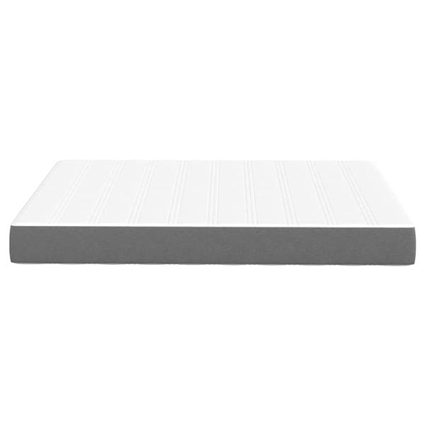 Grote foto vidaxl bedmatras met matras lichtgrijs 140 x 200 cm stof antiek en kunst stoelen en banken