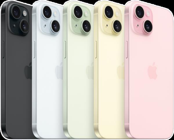 Grote foto als nieuw apple iphone 15 model 2023 roze 128gb 24 maanden garantie telecommunicatie apple iphone
