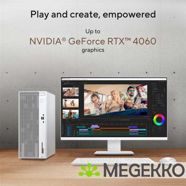 Grote foto asus 15l v500mv 13620h030w core i7 desktop in zwart computers en software overige computers en software