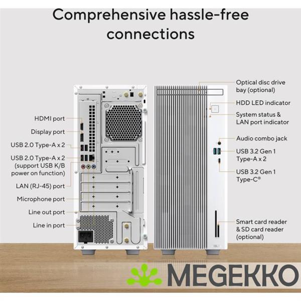 Grote foto asus 15l v500mv 13620h030w core i7 desktop in zwart computers en software overige computers en software