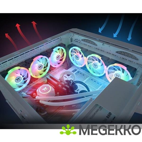 Grote foto thermaltake swafan ex14 argb casefans zwart 3 stuk s computers en software overige computers en software