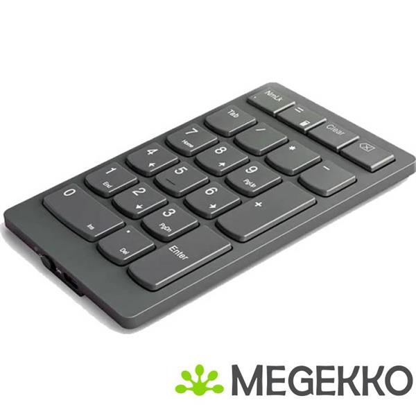 Grote foto lenovo go wireless numeriek toetsenbord universeel usb rf wireless grijs computers en software toetsenborden