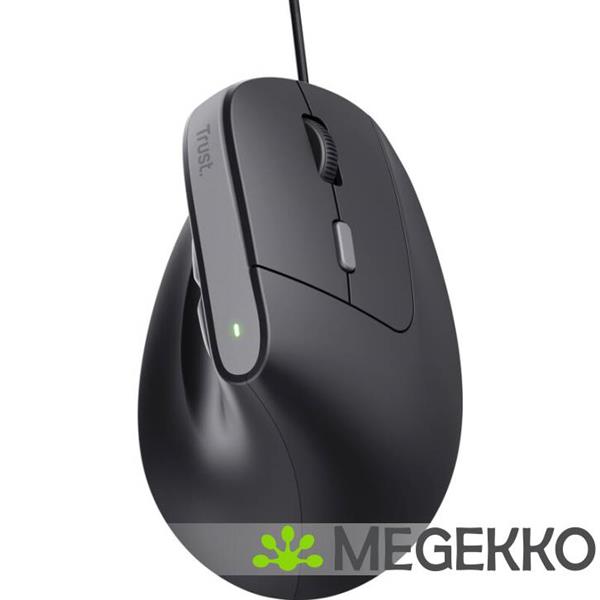 Grote foto trust bayo v2 verticale ergonomische muis zwart computers en software overige computers en software