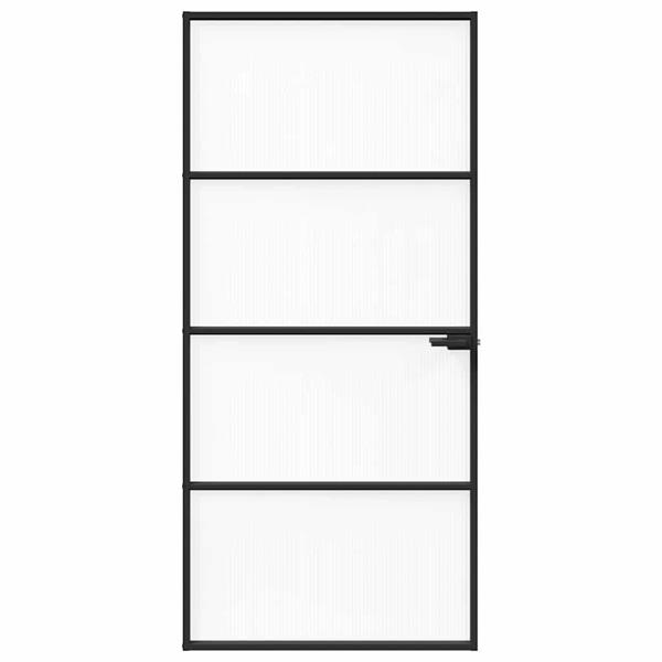 Grote foto vidaxl huisdeur 93 x 201 5 x 3 5 cm aluminium en gehard glas doe het zelf en verbouw deuren en horren