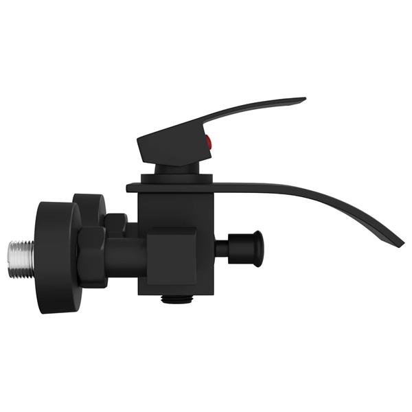 Grote foto vidaxl douchemengkraan zwart g 1 2 inch doe het zelf en verbouw sanitair