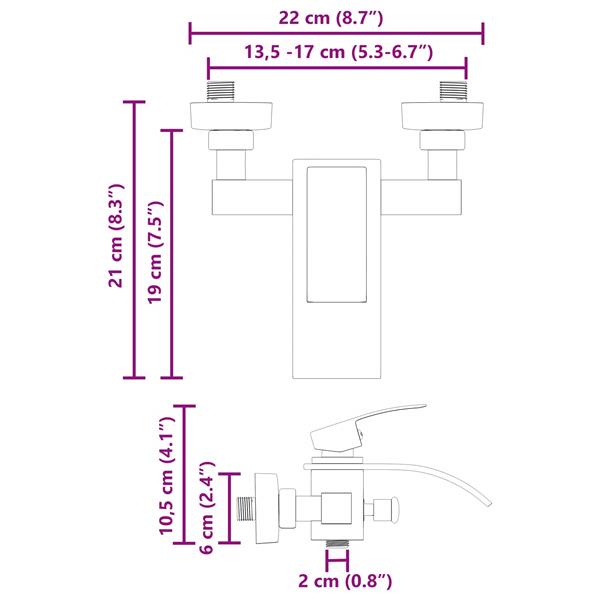Grote foto vidaxl douchemengkraan chroom g 1 2 inch doe het zelf en verbouw sanitair