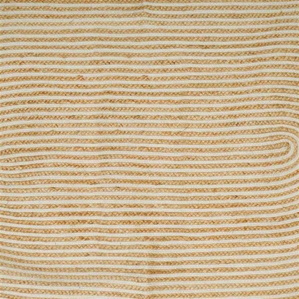 Grote foto vidaxl vloerkleed natuurlijk en wit 205 x 305 cm jute huis en inrichting vloerbedekking en kleden