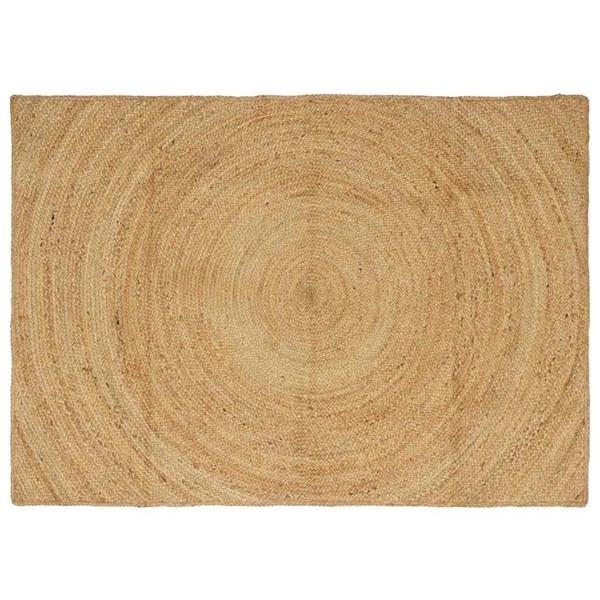 Grote foto vidaxl vloerkleed bruin 120 x 170 cm jute huis en inrichting vloerbedekking en kleden