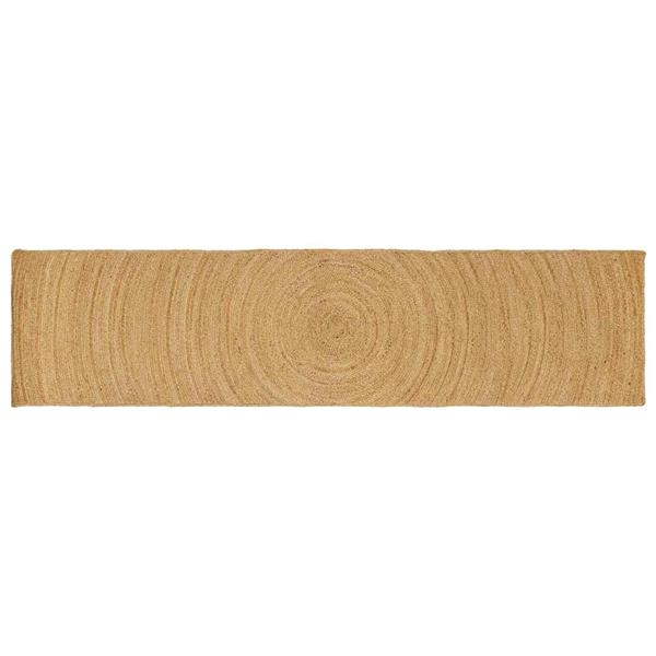 Grote foto vidaxl vloerkleed bruin 60 x 400 cm jute huis en inrichting vloerbedekking en kleden