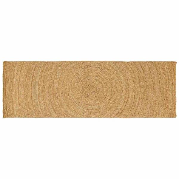 Grote foto vidaxl vloerkleed bruin 60 x 200 cm jute huis en inrichting vloerbedekking en kleden