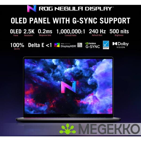 Grote foto asus rog zephyrus g16 gu605cr qr102w 16 core ultra 9 rtx 5070 ti gaming laptop computers en software overige computers en software