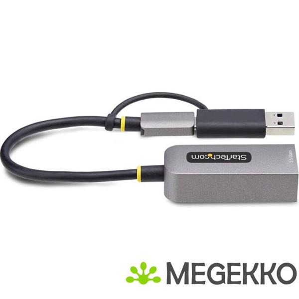 Grote foto startech.com 2.5gbe usb c naar ethernet adapter met usb a converter nbase t nic usb 3.0 type c 2.5 computers en software netwerkkaarten routers en switches