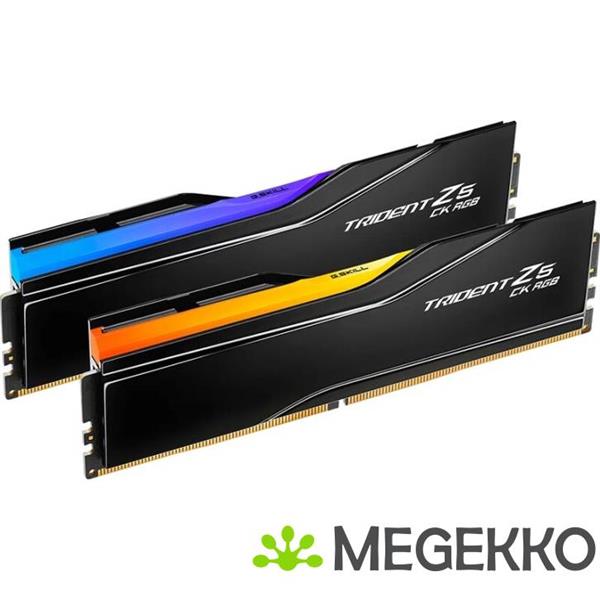 Grote foto g.skill ddr5 trident z5 ck rgb 2x24gb 8400mhz cl40 f5 8400c4052g24gx2 tz5crk computers en software harde schijven