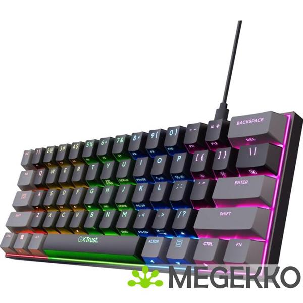 Grote foto trust gxt 867 acira mini mechanisch toetsenbord zwart computers en software toetsenborden