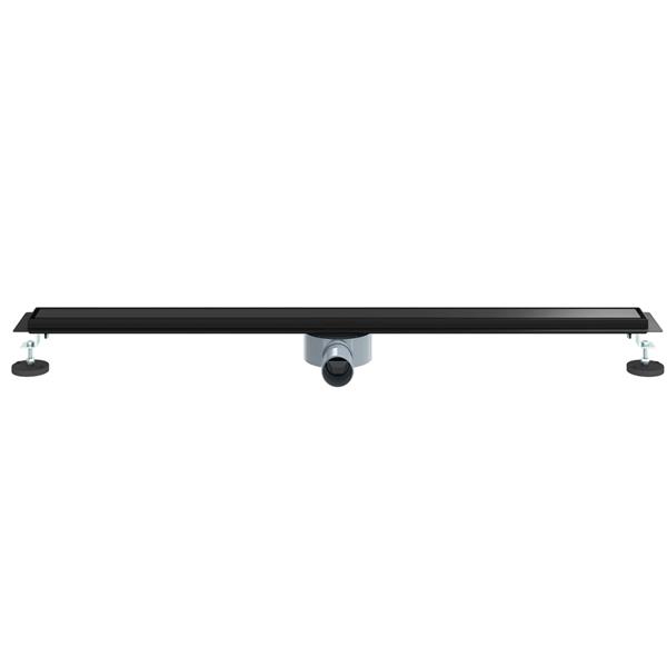 Grote foto vidaxl doucheafvoer 2 in 1 met 360 sifon zwart 100 cm doe het zelf en verbouw sanitair