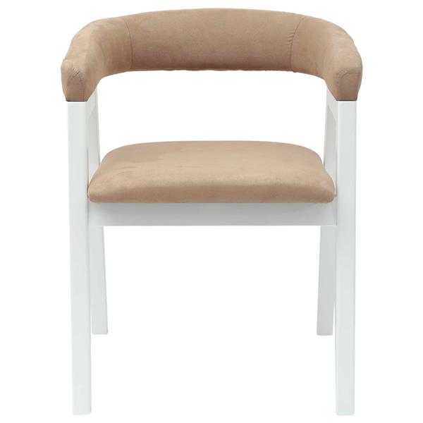 Grote foto vidaxl eettafelstoelen 2 pcs wit 54 x 57 x 73 cm massief rubberhout huis en inrichting stoelen