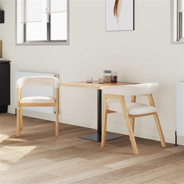 Grote foto vidaxl eettafelstoelen 2 pcs naturel 54 x 57 x 73 cm huis en inrichting stoelen