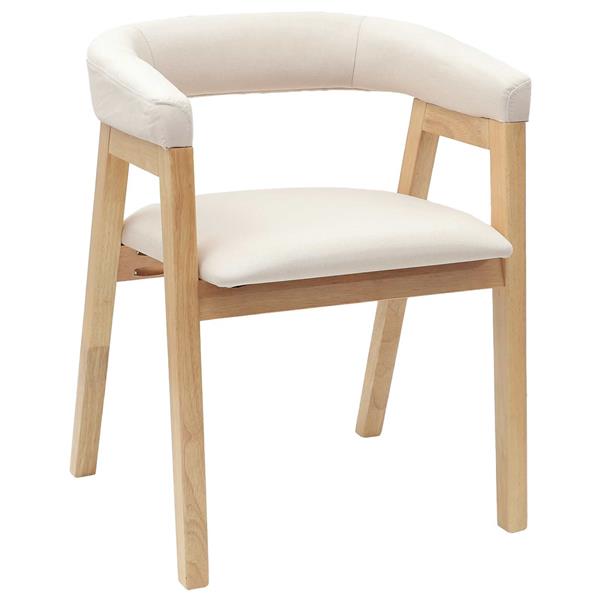 Grote foto vidaxl eettafelstoelen 2 pcs naturel 54 x 57 x 73 cm huis en inrichting stoelen