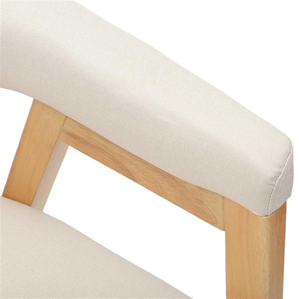 Grote foto vidaxl eettafelstoelen 2 pcs naturel 54 x 57 x 73 cm huis en inrichting stoelen