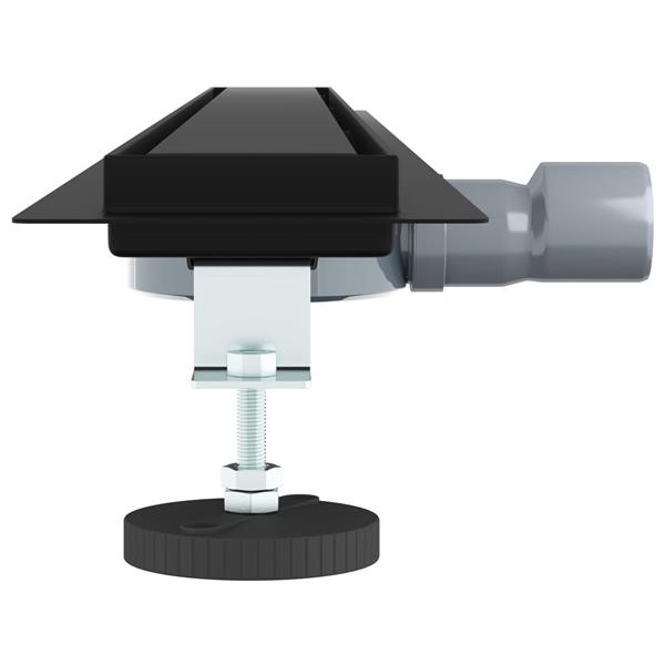 Grote foto vidaxl doucheafvoer 2 in 1 met 360 sifon zwart 100 cm doe het zelf en verbouw sanitair