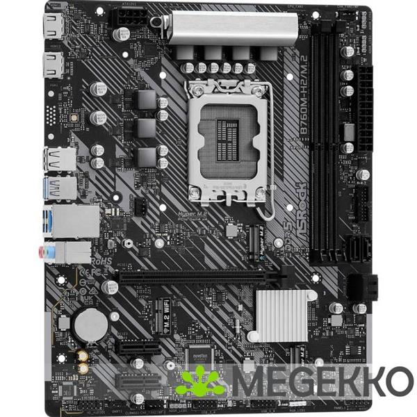 Grote foto asrock b760m h2 m.2 computers en software moederborden