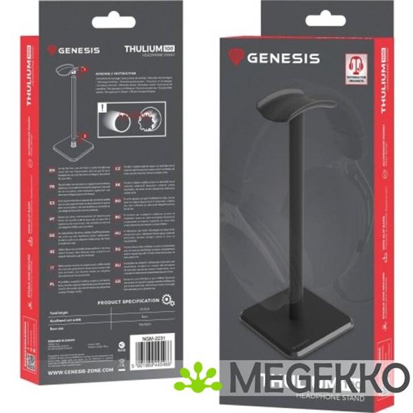 Grote foto genesis ngm 2231 koptelefoonstandaard in zwart audio tv en foto koptelefoons