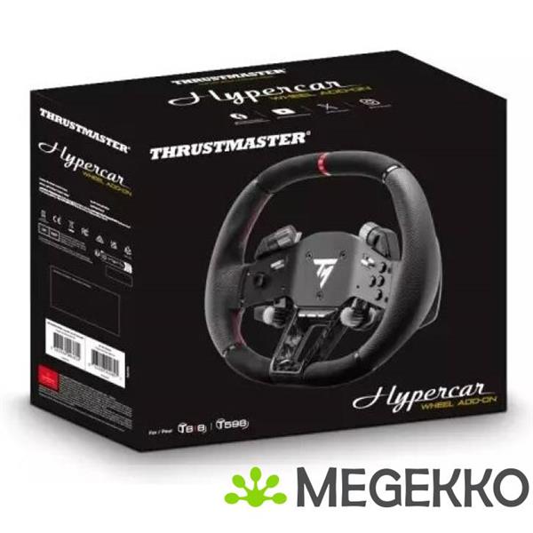 Grote foto thrustmaster hypercar wheel add on zwart zilver stuur pc playstation 4 playstation 5 computers en software overige computers en software