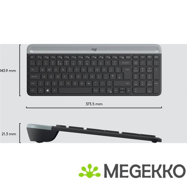 Grote foto logitech mk470 qwerty us computers en software overige computers en software