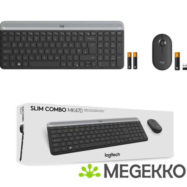 Grote foto logitech mk470 qwerty us computers en software overige computers en software