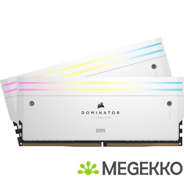Grote foto corsair ddr5 dominator titanium 2x16gb 6000 white computers en software harde schijven