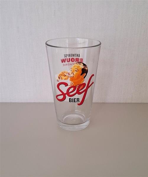 Grote foto origineel seef bierglas van 33 cl nieuw verzamelen biermerken