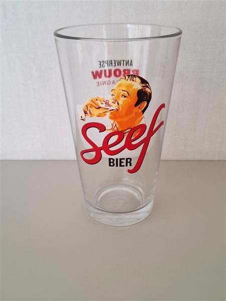Grote foto origineel seef bierglas van 33 cl nieuw verzamelen biermerken