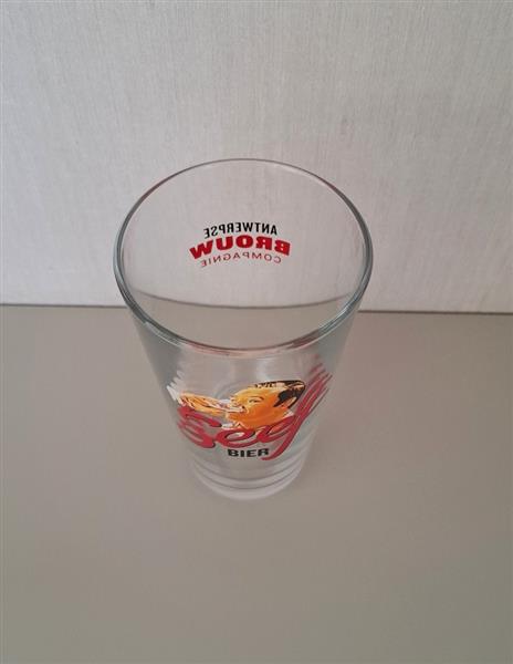 Grote foto origineel seef bierglas van 33 cl nieuw verzamelen biermerken