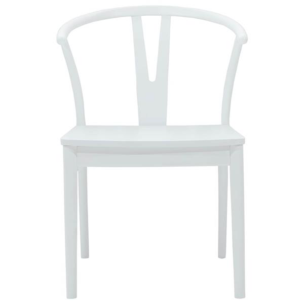 Grote foto vidaxl eetkamerstoel 2 pcs wit en wit massief rubberhout huis en inrichting stoelen