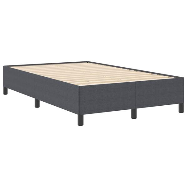 Grote foto vidaxl boxspringbed donkergrijs 120 x 190 cm fluweel antiek en kunst stoelen en banken