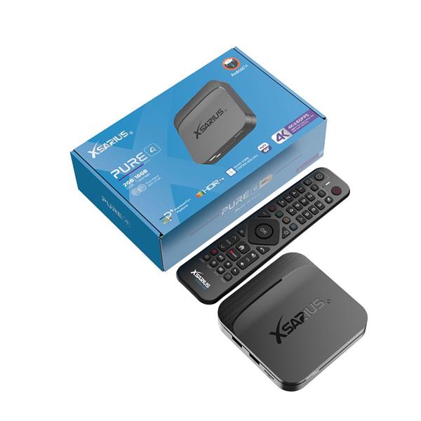 Grote foto xsarius pure 4 android iptv box telecommunicatie zenders en ontvangers