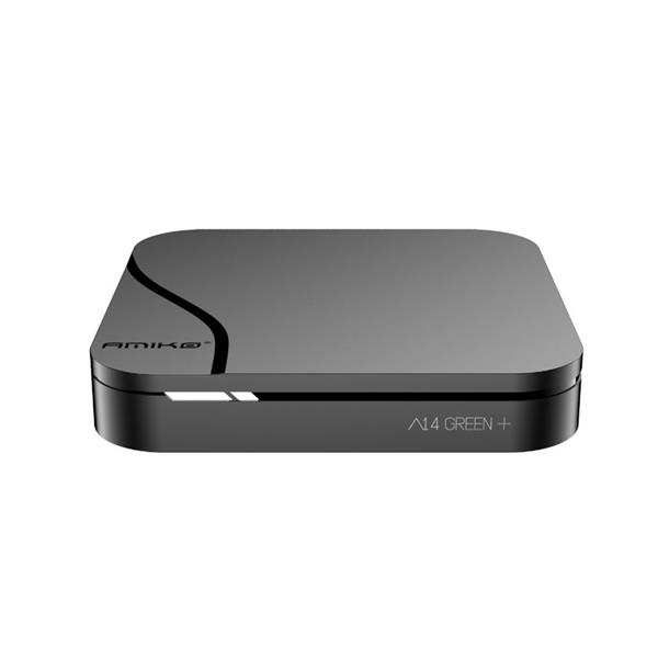 Grote foto amiko a14 green plus 4k android iptv box telecommunicatie zenders en ontvangers